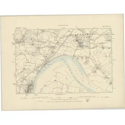 1878 Map of Gloucestershire XXXII.SW, 1883 Print