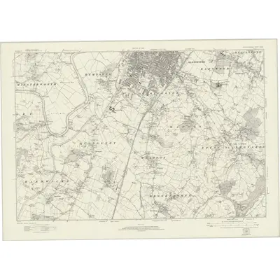 1921 Map of Gloucestershire XXXIII, 1924 Print