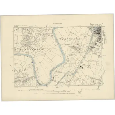 1881 Map of Gloucestershire XXXIII.NW, 1884 Print