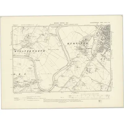 1901 Map of Gloucestershire XXXIII.NW, 1903 Print