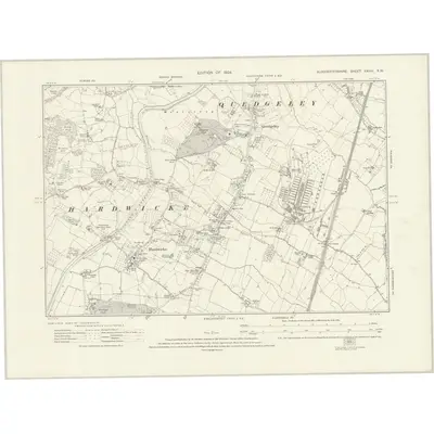 1921 Map of Gloucestershire XXXIII.SW, 1924 Print