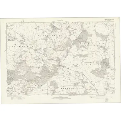 1920 Map of Gloucestershire XXXIV, 1924 Print