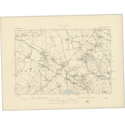 1882 Map of Gloucestershire XXXIV.NW, 1883 Print