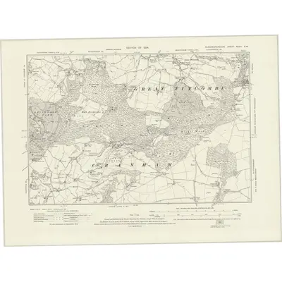 1920 Map of Gloucestershire XXXIV.SW, 1924 Print
