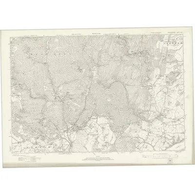 1920 Map of Gloucestershire XXXIX, 1924 Print