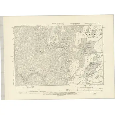1901 Map of Gloucestershire XXXIX.NE, 1903 Print