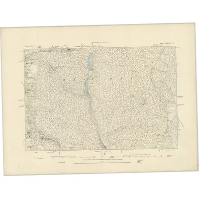 1878 Map of Gloucestershire XXXIX.NW, 1883 Print