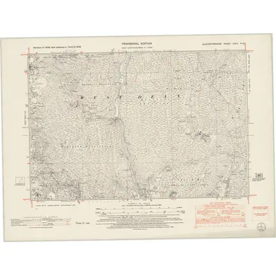 1943 Map of Gloucestershire XXXIX.NW, 1953 Print