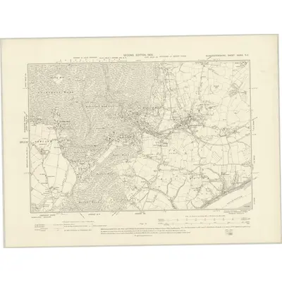 1901 Map of Gloucestershire XXXIX.SE, 1903 Print