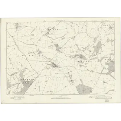 1920 Map of Gloucestershire XXXVI, 1924 Print