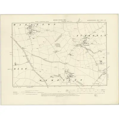 1900 Map of Gloucestershire XXXVI.NW, 1903 Print