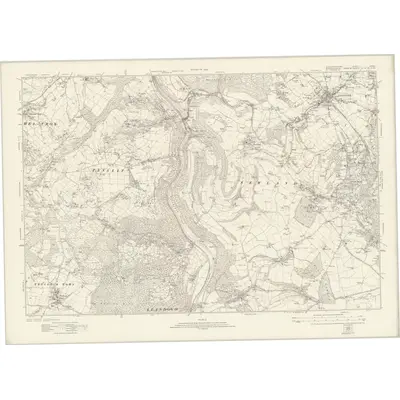 1920 Map of Gloucestershire XXXVIII, 1924 Print