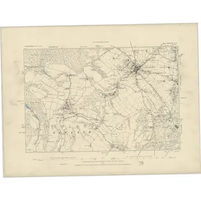 1878 Map of Gloucestershire XXXVIII.NE, 1884 Print