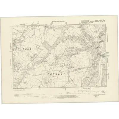 1900 Map of Gloucestershire XXXVIII.NW, 1903 Print