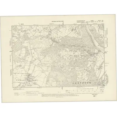 1900 Map of Gloucestershire XXXVIII.SW, 1903 Print