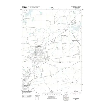 2013 Map of Gloversville, 2013 Print