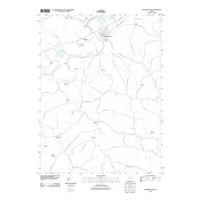 2010 Map of Gnadenhutten, 2010 Print