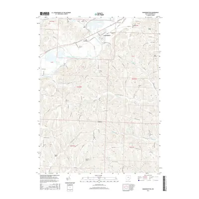 2016 Map of Gnadenhutten, 2016 Print