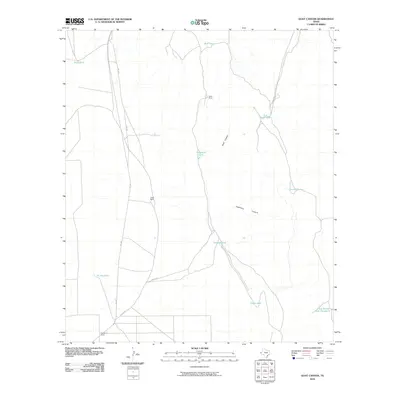 2010 Map of Goat Canyon, 2010 Print