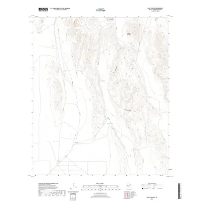 2019 Map of Goat Canyon, 2019 Print
