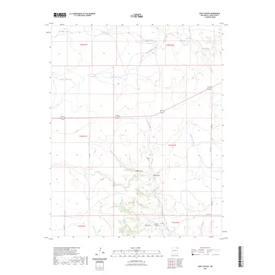 2023 Map of Goat Canyon, 2023 Print