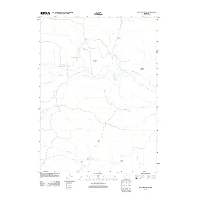 2012 Map of Goat Mountain, 2012 Print