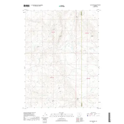 2017 Map of Goat Mountain, 2017 Print