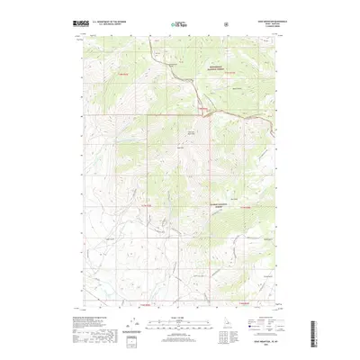 2020 Map of Goat Mountain, 2020 Print