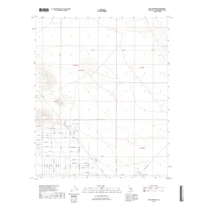 2018 Map of Goat Mountain, 2018 Print