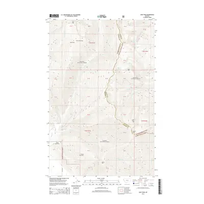 2014 Map of Goat Peak, 2014 Print