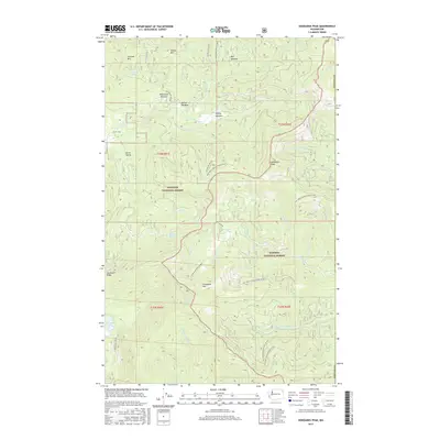 2017 Map of Goddards Peak, 2017 Print