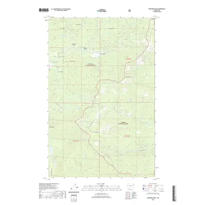 2020 Map of Goddards Peak, 2020 Print