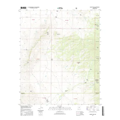 2017 Map of Godfrey Peak, 2017 Print