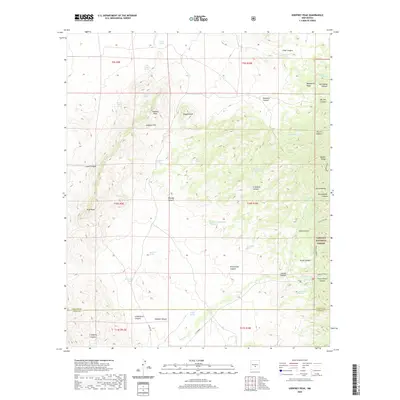 2020 Map of Godfrey Peak, 2020 Print