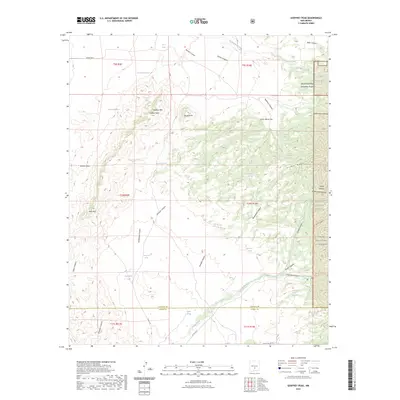 2023 Map of Godfrey Peak, 2023 Print