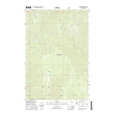 2017 Map of Godman Spring, 2017 Print