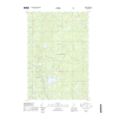 2019 Map of Gogebic, 2019 Print