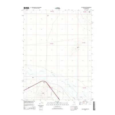 2015 Map of Golconda Butte, 2015 Print