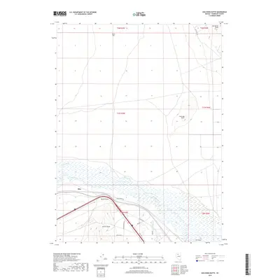 2018 Map of Golconda Butte, 2018 Print