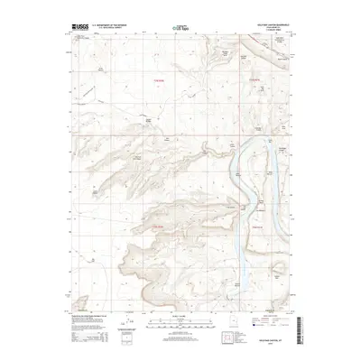 2014 Map of Gold Bar Canyon, 2014 Print