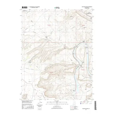2017 Map of Gold Bar Canyon, 2017 Print