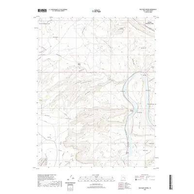 2020 Map of Gold Bar Canyon, 2020 Print