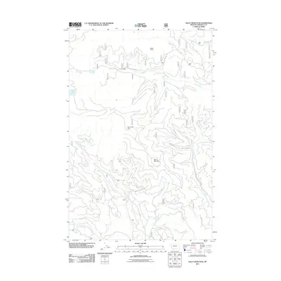 2011 Map of Gold Creek Peak, 2011 Print