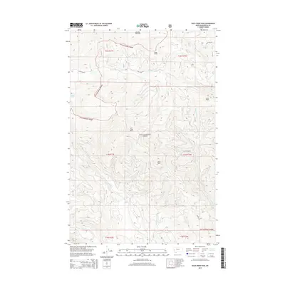 2014 Map of Gold Creek Peak, 2014 Print