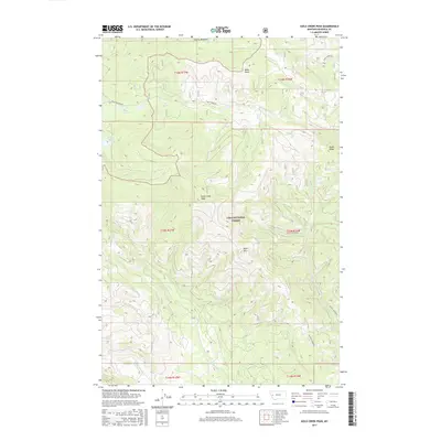 2017 Map of Gold Creek Peak, 2017 Print