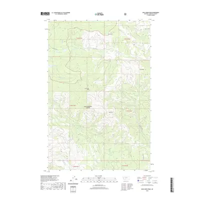 2020 Map of Gold Creek Peak, 2020 Print