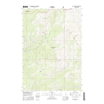 2017 Map of Gold Fork Rock, 2017 Print