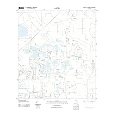 2012 Map of Gold Head Branch, 2012 Print