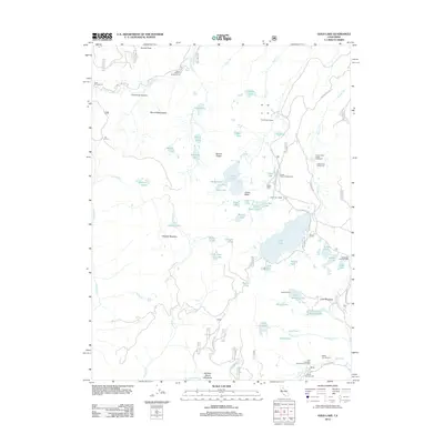 2012 Map of Gold Lake, 2012 Print