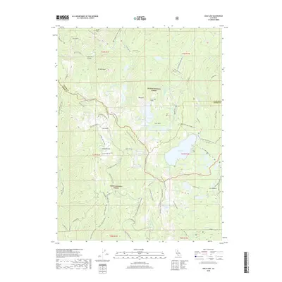 2018 Map of Gold Lake, 2018 Print
